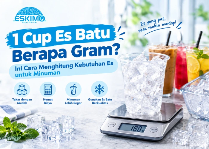 1 Cup Es Batu Berapa Gram Ini Cara Menghitung Kebutuhan Es untuk Minuman
